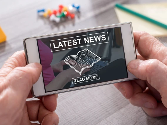 latest news read more on an iphone